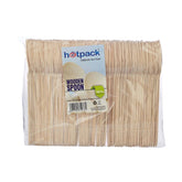 Disposable Wooden Spoons - hotpackwebstore.com - Wooden Cutlery